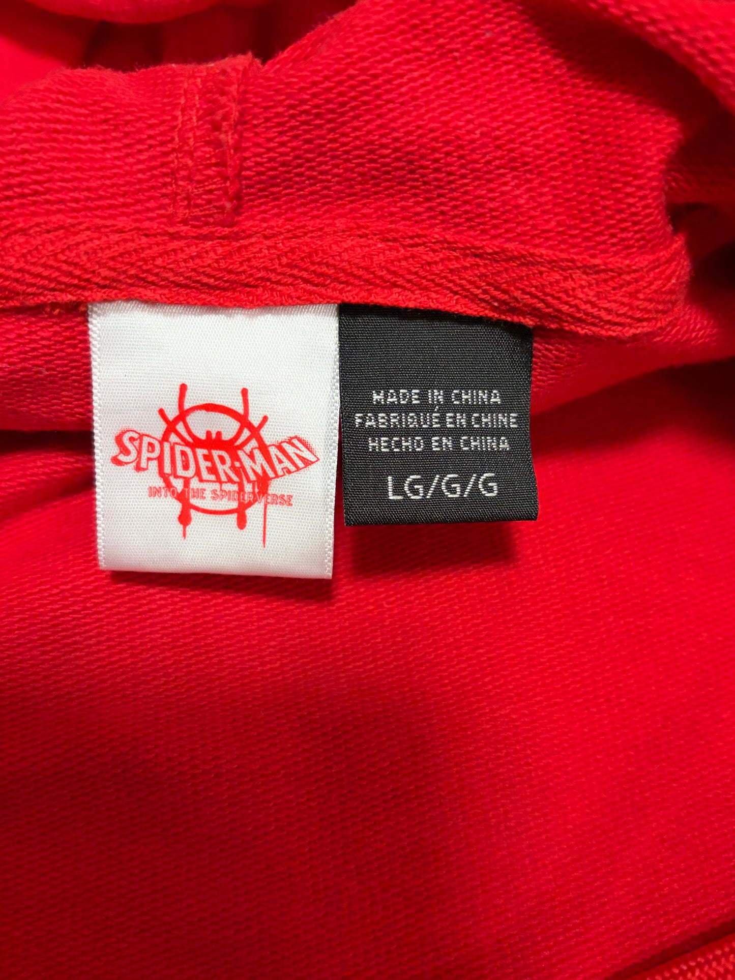 Marvel Spider-Man Into Spider-Verse Men’s Jacket Hoodie Miles Morales Style