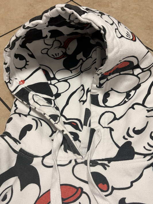 Betty Boop Fleischer Studios Hoodie Large Y2K Cartoon Graphic Streetwear