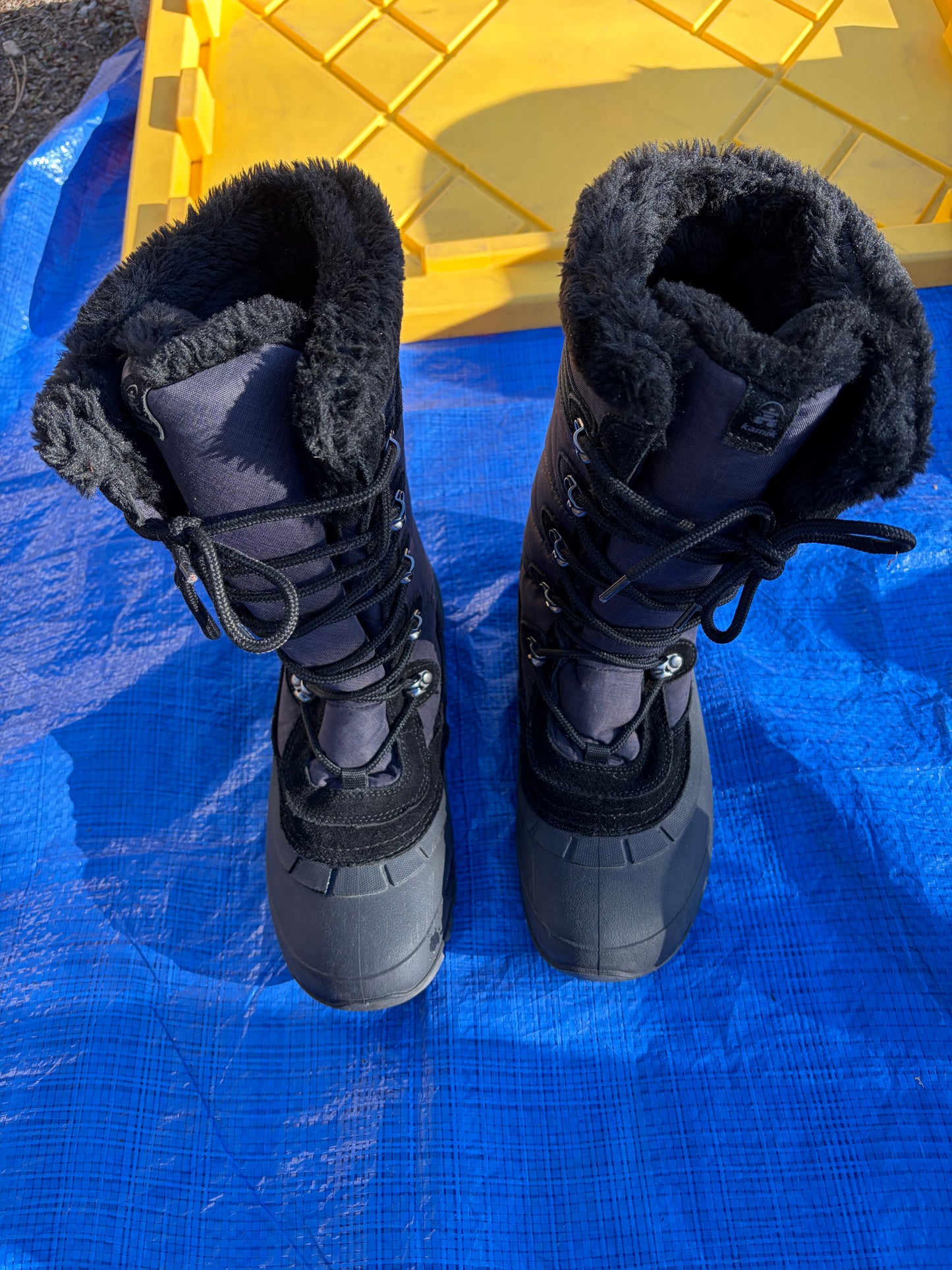 Kamik Snow Valley Winter Boots Women’s 9 Waterproof Insulated Heat-MX Fur Lined