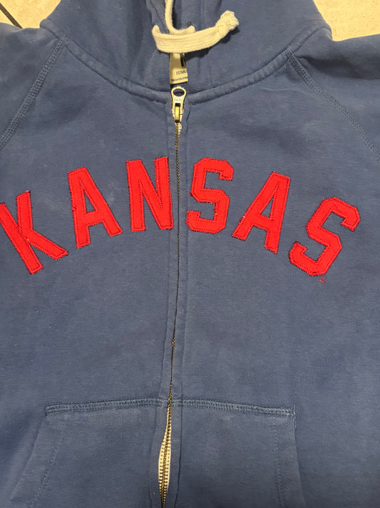 University of Kansas Jayhawks Tailgate Full Zip Hoodie Women’s Size: Medium