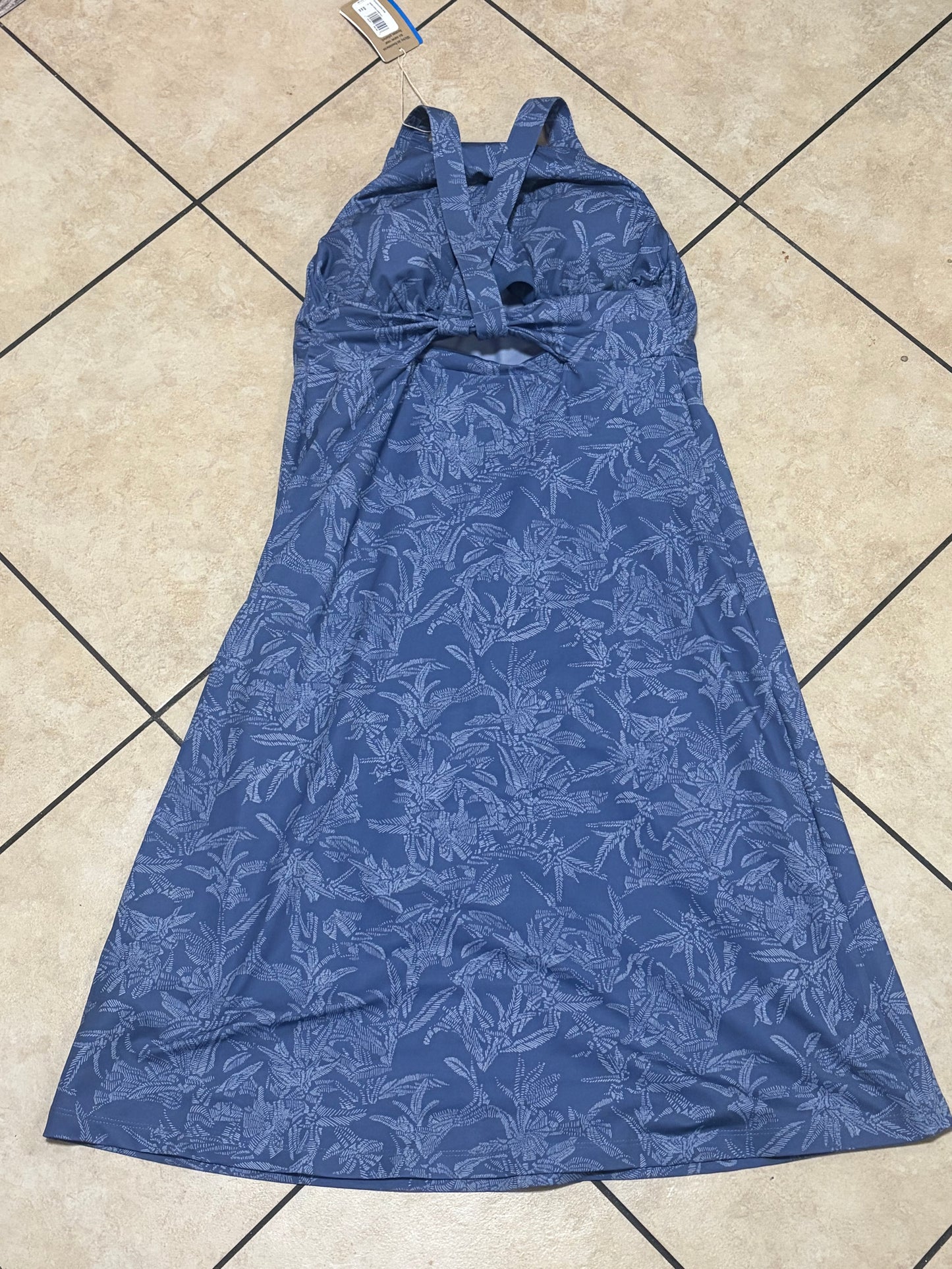 Patagonia Women’s Magnolia Spring Dress Medium Current Blue Floral NWT