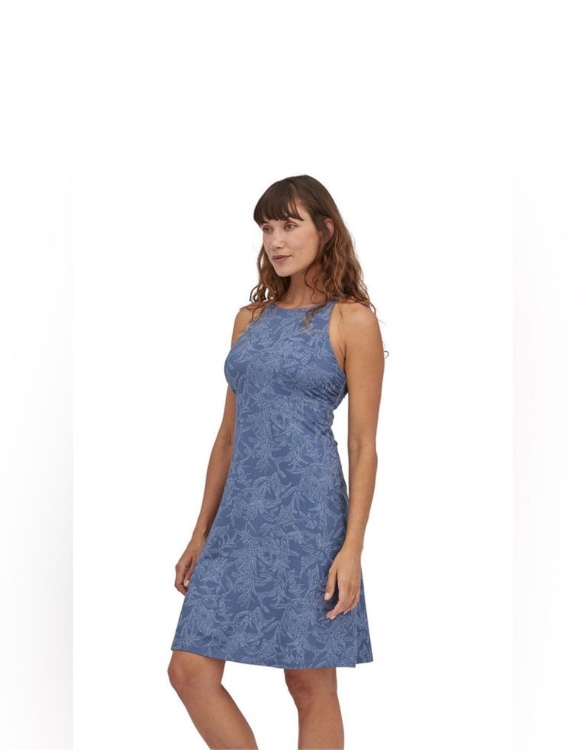 Patagonia Women’s Magnolia Spring Dress Medium Current Blue Floral NWT