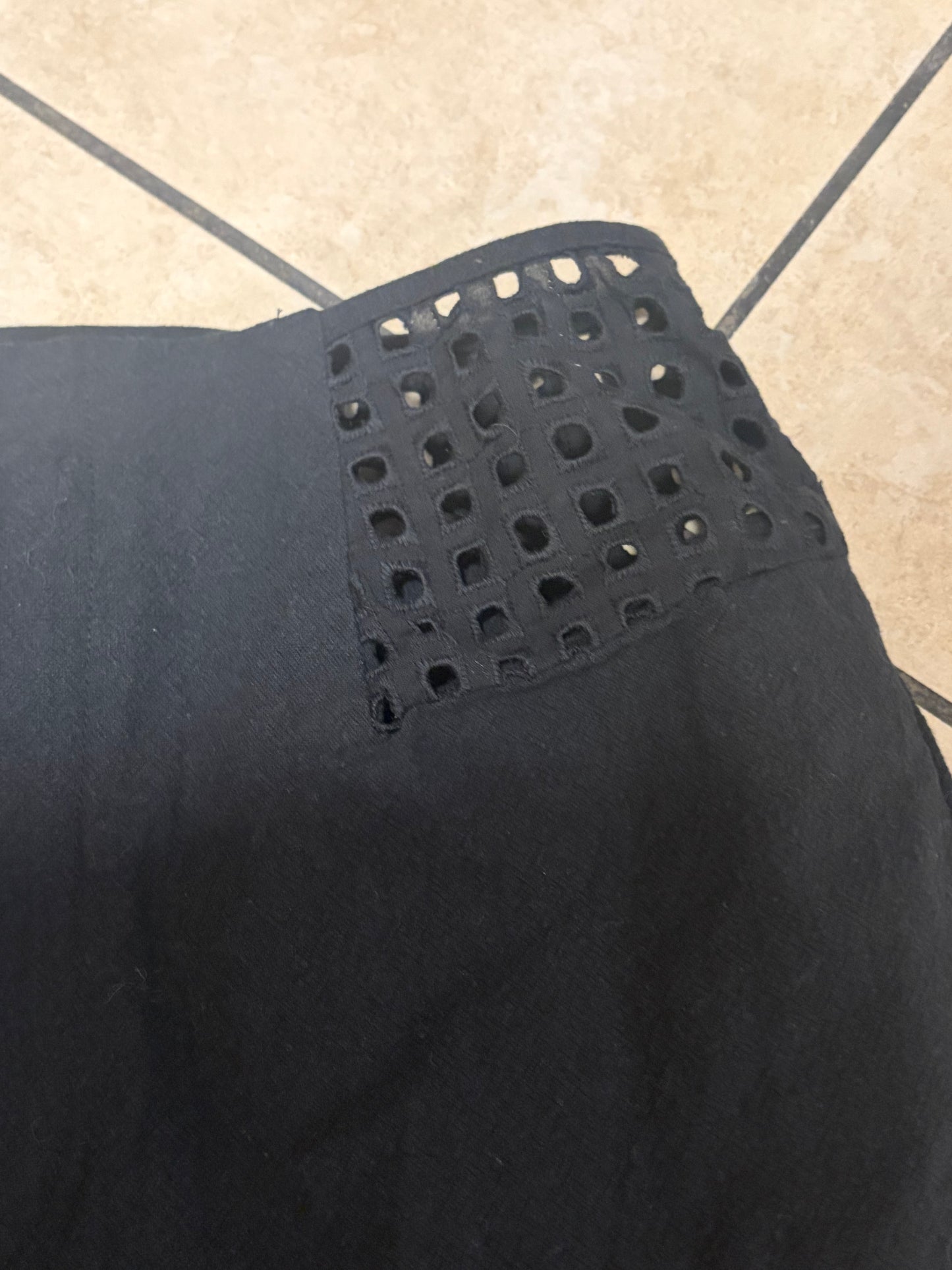 Hurley Wide Leg Pants Women’s Small Black Laser Cut Waistband Athleisure Yoga