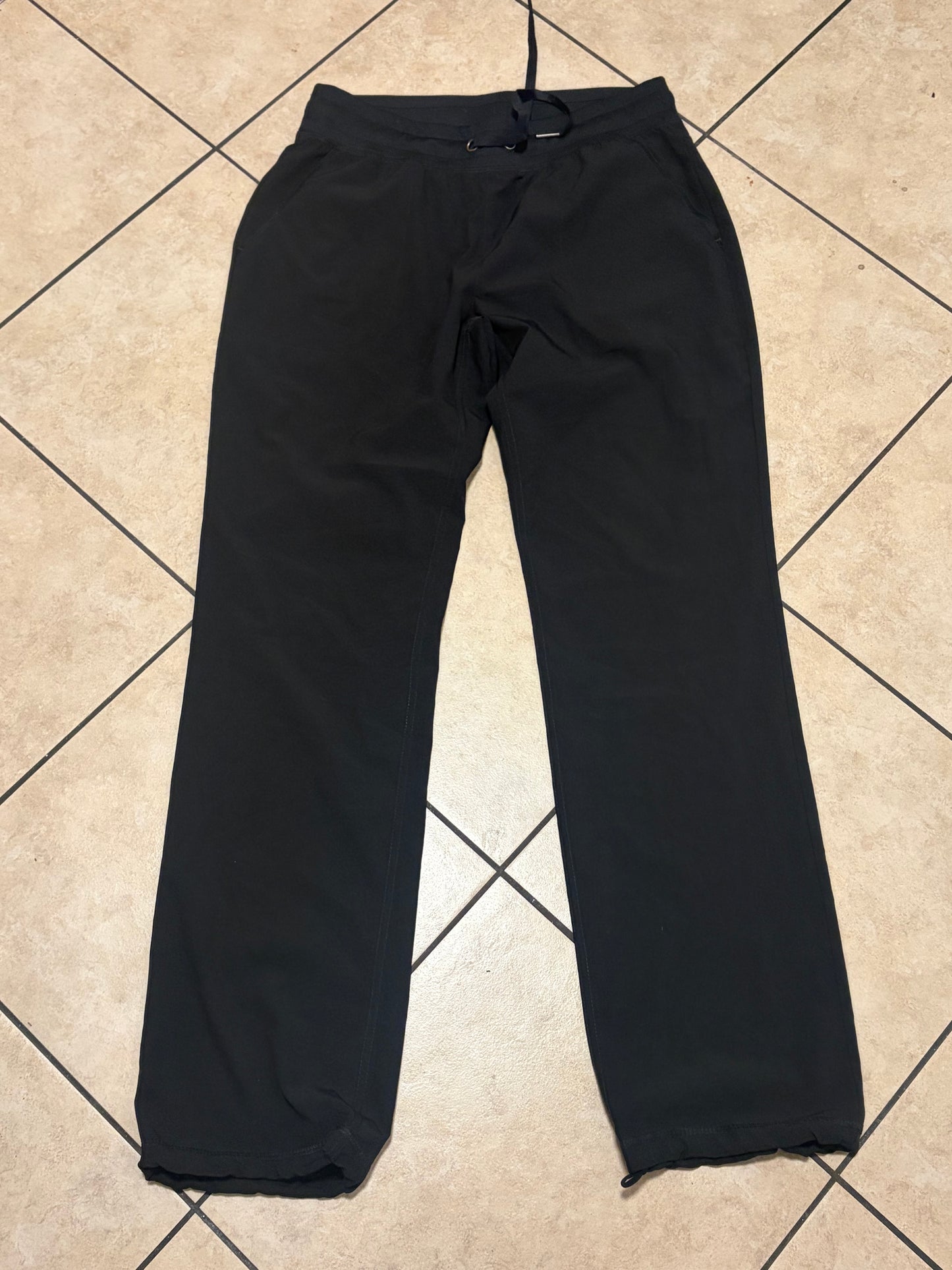 Kyodan Jogger Pants Women’s Petite Small Black Drawstring Stretch Athleisure