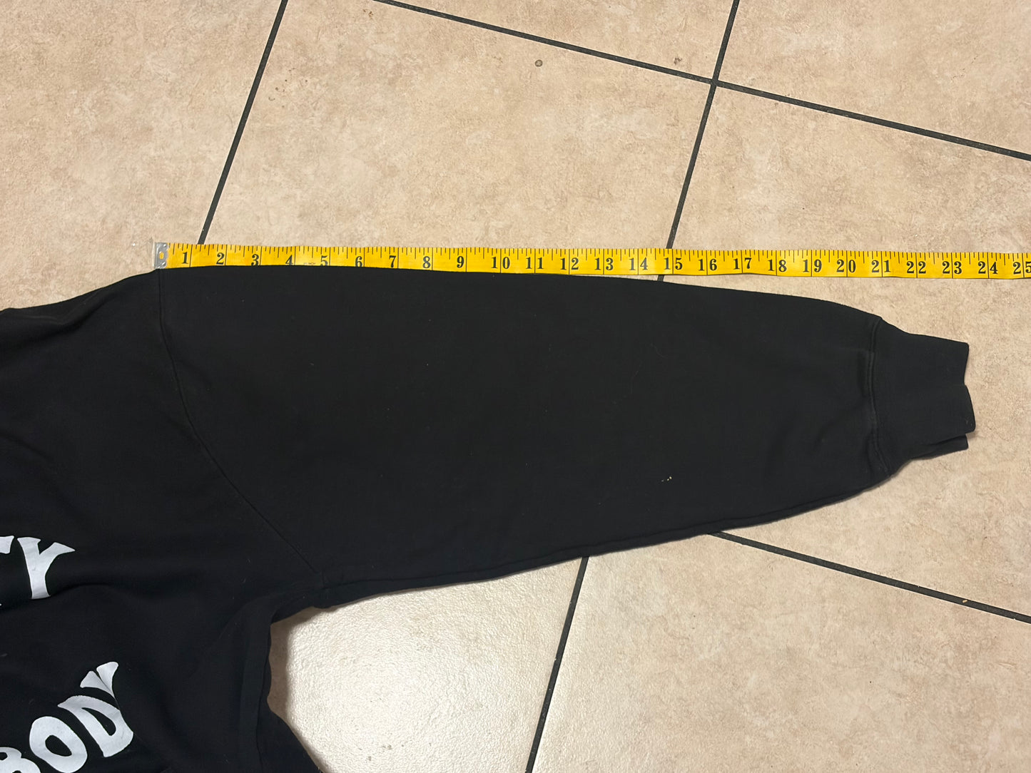 LA County vs Everybody Hoodie XL Black Streetwear Graphic Pullover Sweatshirt