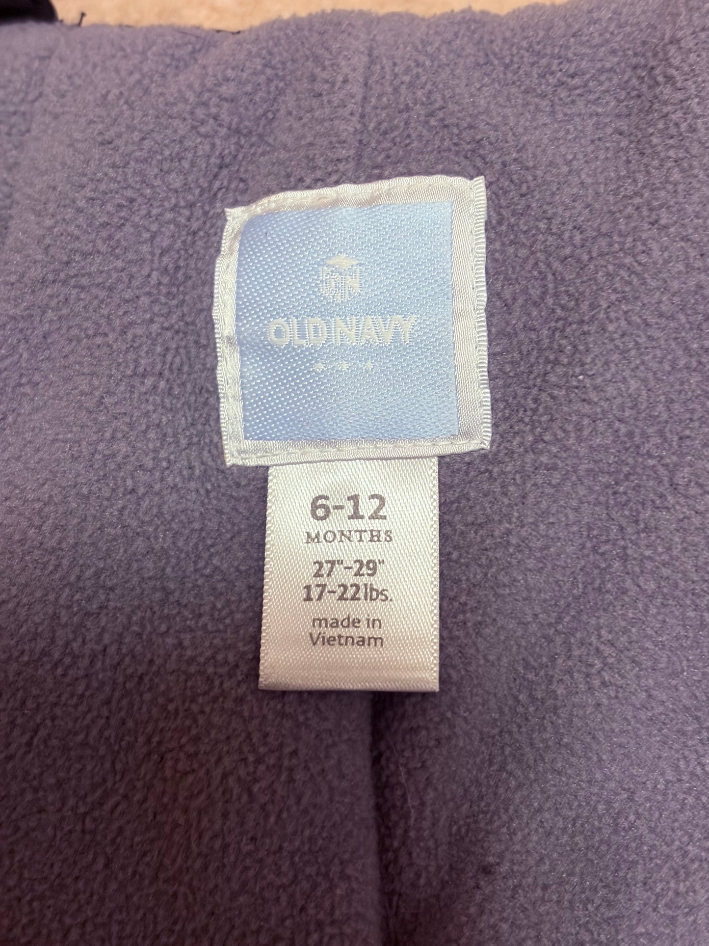 Old Navy Baby Snow Bibs 6–12 Months Black Insulated Winter Ski Overalls