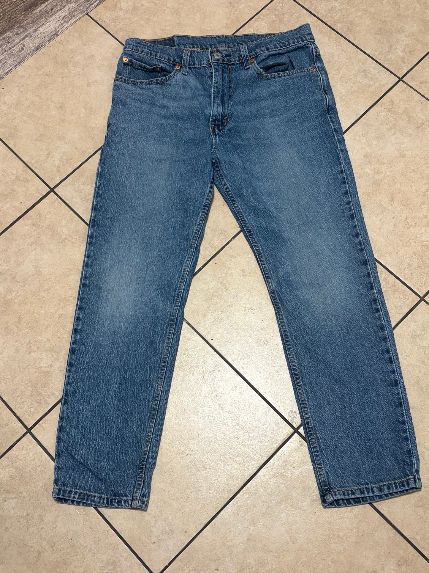 Levi’s 502 Regular Taper Jeans Men’s 33x30 Blue Denim Straight Tapered Fit
