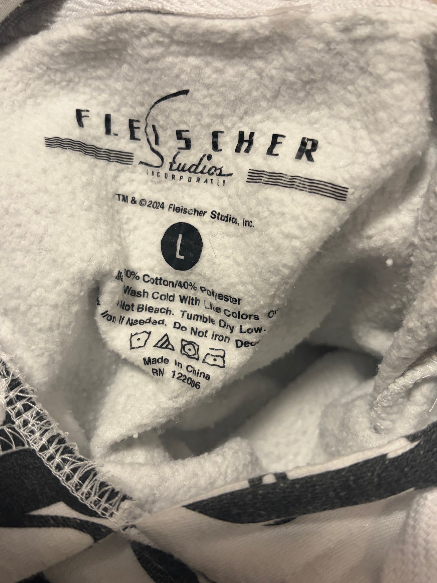 Betty Boop Fleischer Studios Hoodie Large Y2K Cartoon Graphic Streetwear