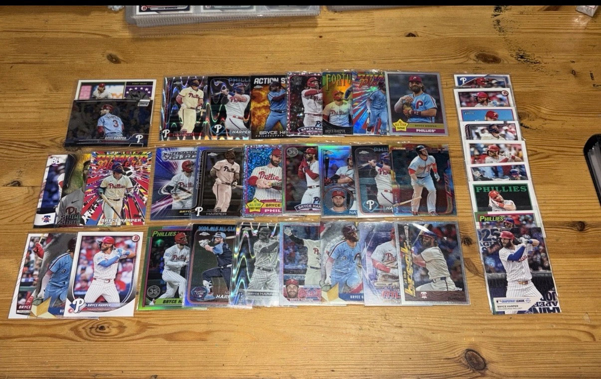 Bryce Harper Card Lot (38 Cards)