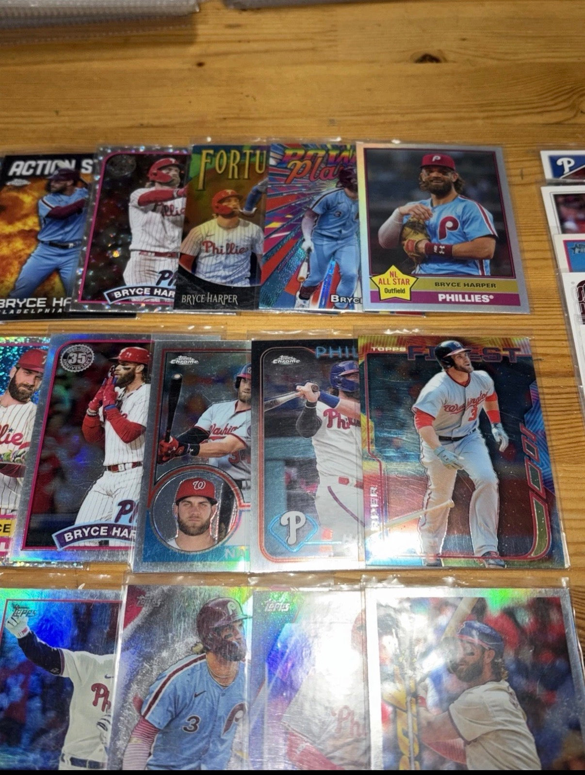 Bryce Harper Card Lot (38 Cards)