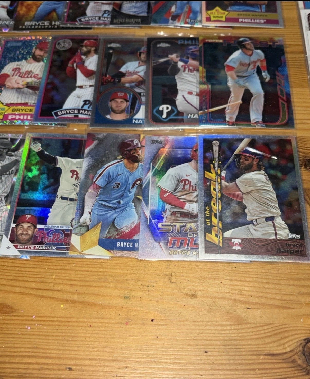 Bryce Harper Card Lot (38 Cards)