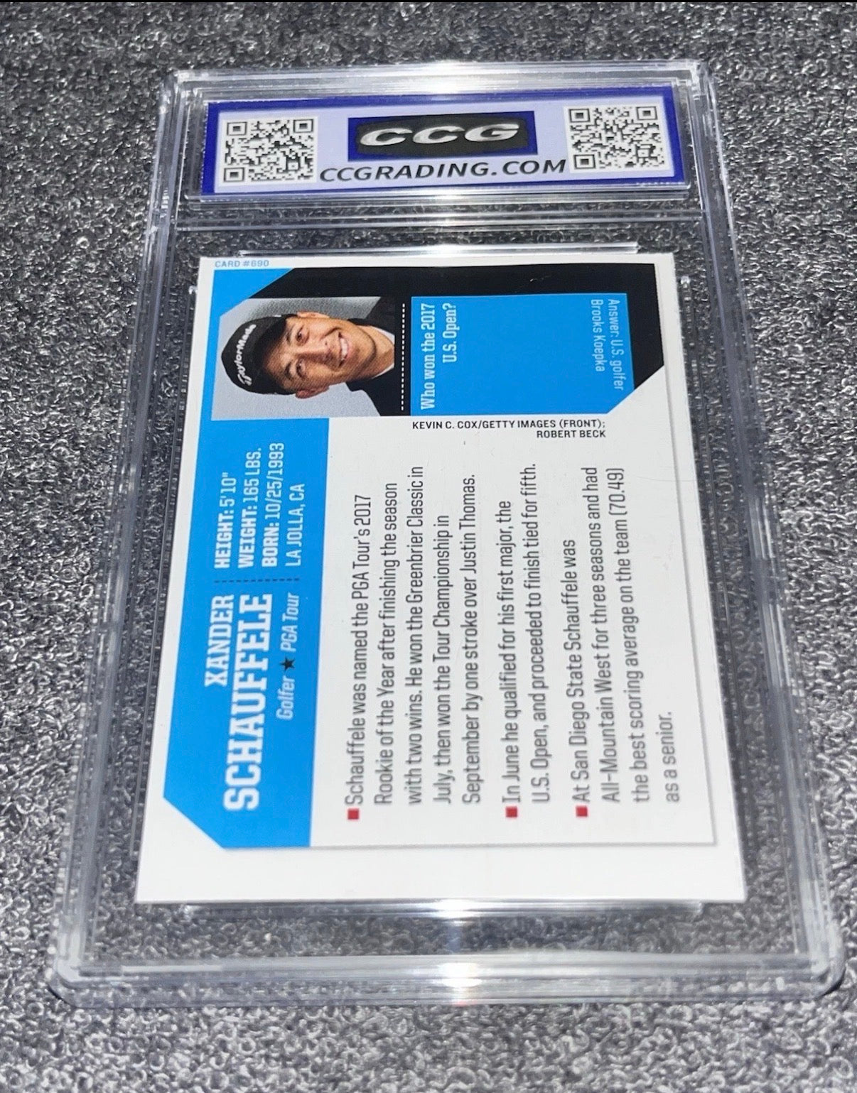 2017 S.I. For Kids Xander Schauffele RC CCG 9.5